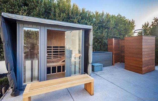 Exterior, Hot Tub, Sauna Room