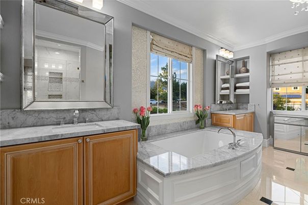 Bathroom, Interior, Marble Walls