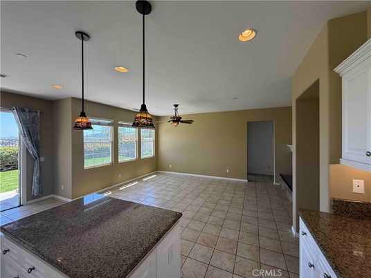Empty room, Interior, Kitchen, Pendant Lights, Recessed Lighting