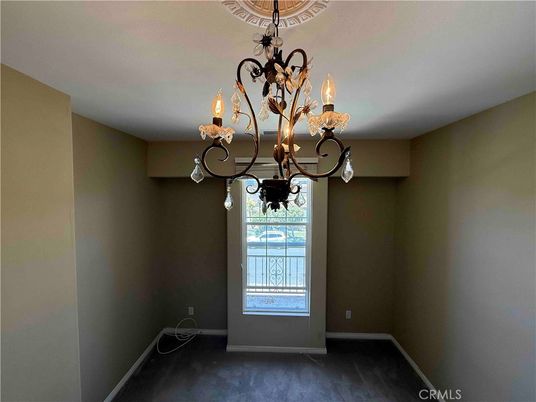 Chandelier, Empty room, Interior
