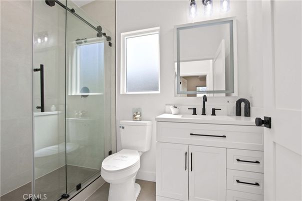 Bathroom, Dual Sink Vanities, Glass Shower, Interior