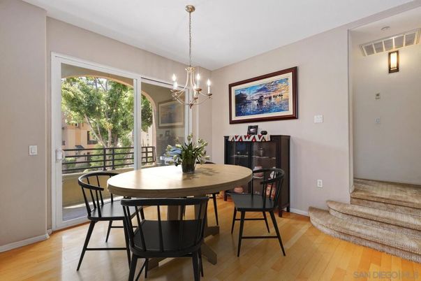 Chandelier, Dining room, Interior, Pendant Lights, Wood Texture Flooring
