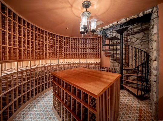 Interior, Stone Walls, Wine Storage