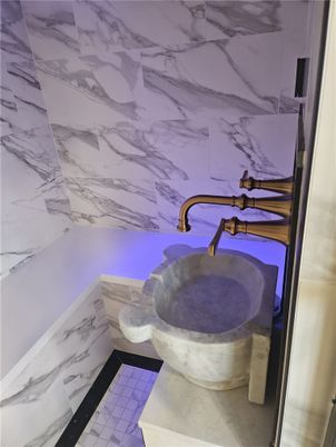 Bathroom, Interior, Marble Walls