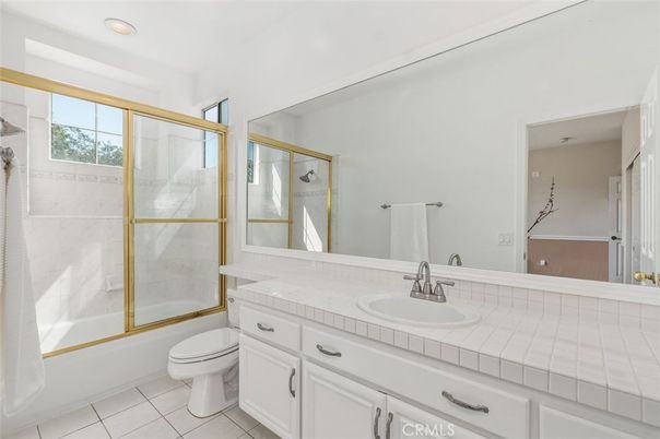 Bathroom, Glass Shower, Interior, Recessed Lighting, Tile Countertops