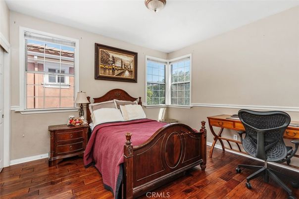 Bedroom, Home Office, Interior, Wood Texture Flooring