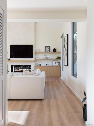Fireplace, Interior, Living room, Wood Texture Flooring