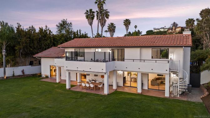 Backyard, Exterior, Facade, Spanish Mediterranean