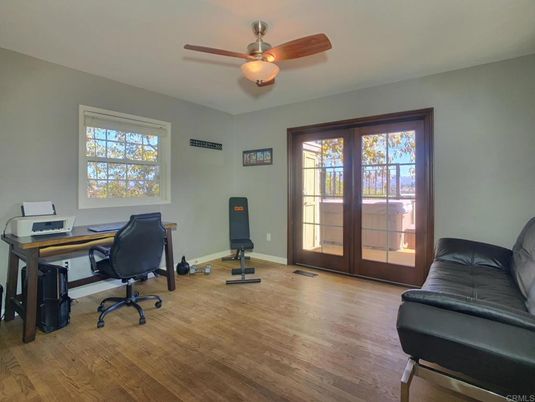 Fitness Equipment, Home Office, Interior, Wood Texture Flooring