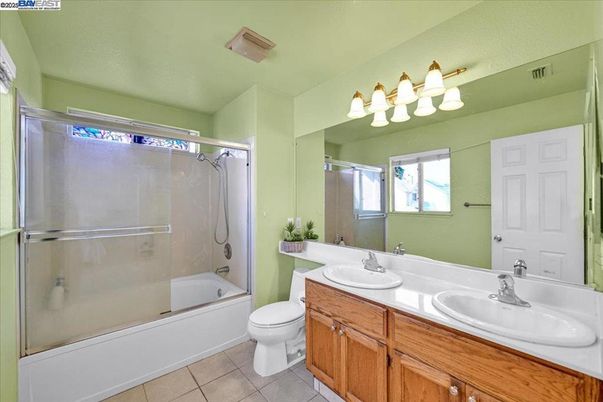 Bathroom, Dual Sink Vanities, Glass Shower, Interior