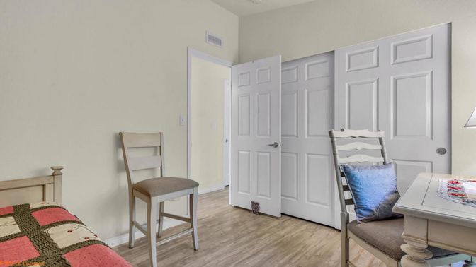 Bedroom, Interior, Wood Texture Flooring