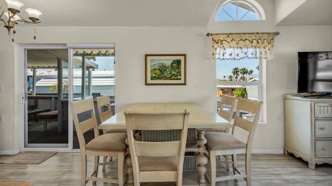 Chandelier, Dining room, Interior, Water, Wood Texture Flooring