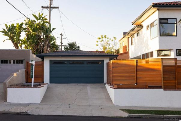 Attached, Detached Garage, Exterior, Facade, Mediterranean