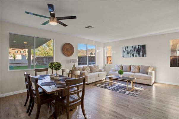 Dining room, Interior, Living room, Wood Texture Flooring