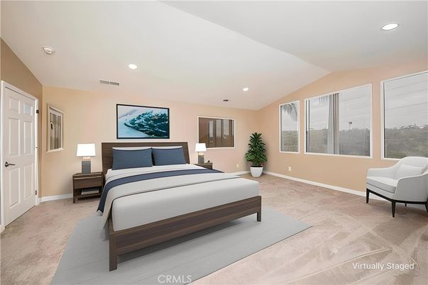 Bedroom, Interior, Recessed Lighting