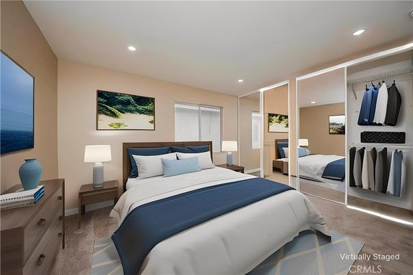 Bedroom, Interior, Recessed Lighting