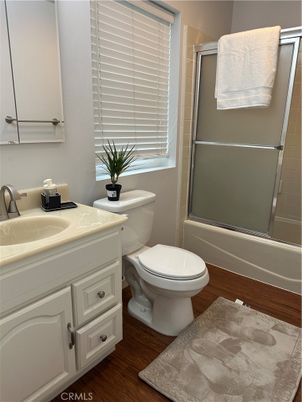Bathroom, Glass Shower, Interior, Wood Texture Flooring