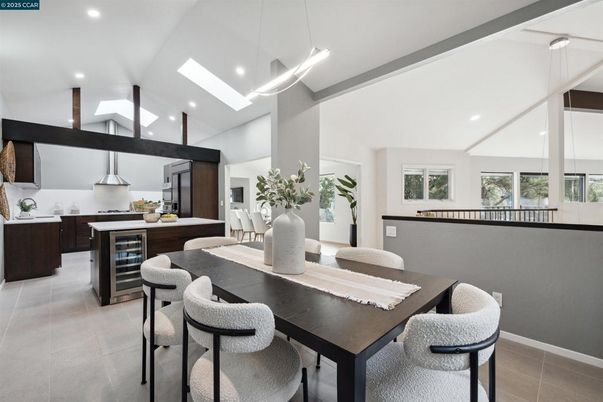 Dining room, Interior, Kitchen, Pendant Lights, Recessed Lighting