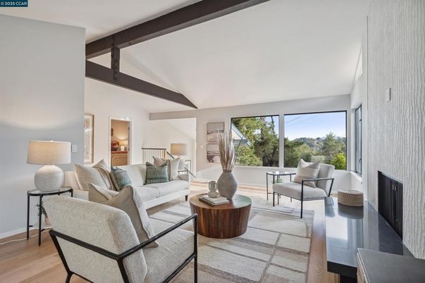 Fireplace, Interior, Living room, Wooden Beams, Wood Texture Flooring