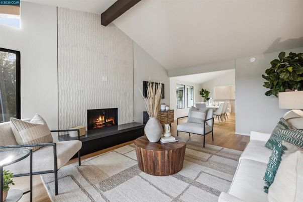 Fireplace, Interior, Living room, Wooden Beams, Wood Texture Flooring