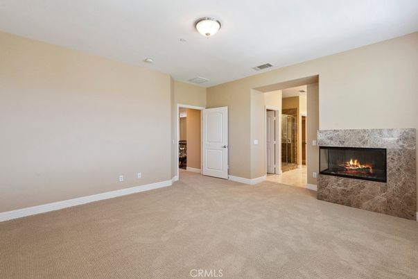 Empty room, Fireplace, Interior