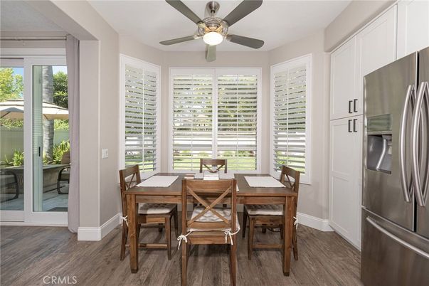 Dining room, Interior, Wood Texture Flooring