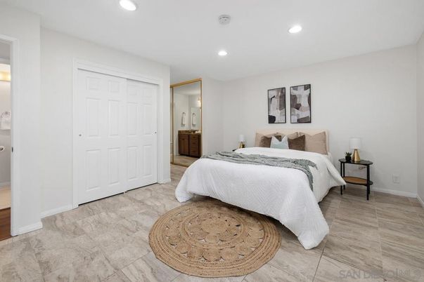 Bedroom, Interior, Recessed Lighting