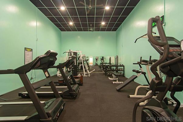 Fitness Equipment, Gym, Interior, Recessed Lighting