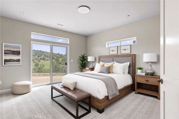 Bedroom, Interior, Recessed Lighting
