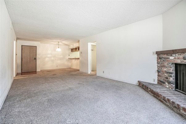 Empty room, Fireplace, Interior, Pendant Lights