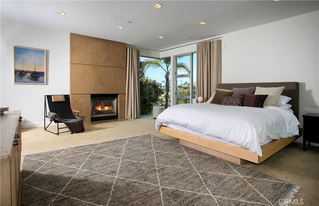 Bedroom, Fireplace, Interior, Recessed Lighting
