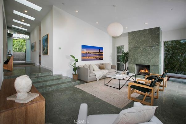 Fireplace, Interior, Living room, Pendant Lights, Recessed Lighting
