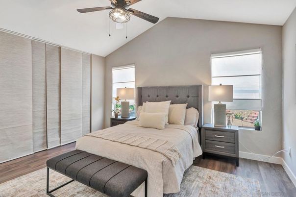 Bedroom, Interior, Wood Texture Flooring