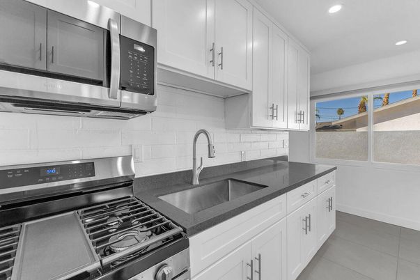 Interior, Kitchen, Recessed Lighting, Stainless Steel Appliances, Water