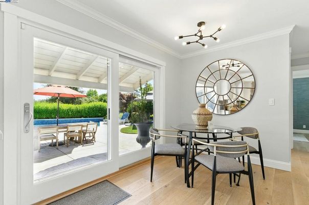 Dining room, Interior, Wood Texture Flooring