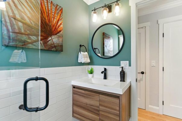 Bathroom, Interior, Wood Texture Flooring