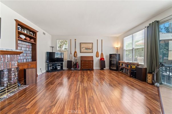 Fireplace, Interior, Wood Texture Flooring