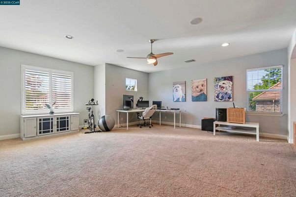 Fitness Equipment, Home Office, Interior, Recessed Lighting