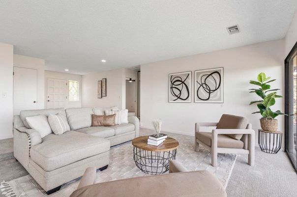 Interior, Living room, Recessed Lighting