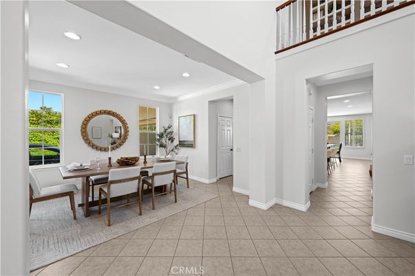 Dining room, Interior, Recessed Lighting