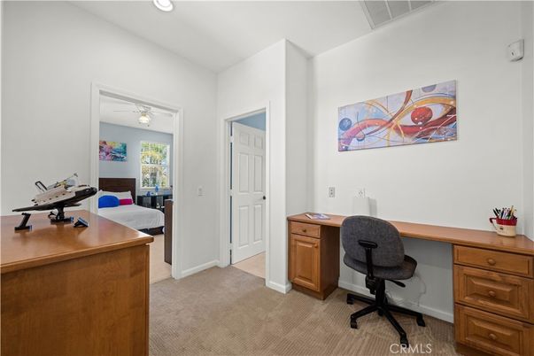 Home Office, Interior, Recessed Lighting