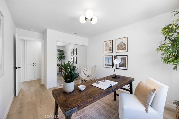 Home Office, Interior, Wood Texture Flooring