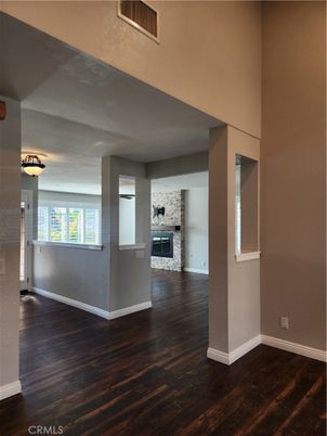 Empty room, Fireplace, Interior, Wood Texture Flooring