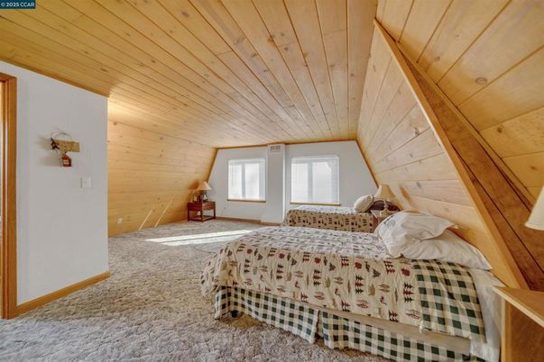 Bedroom, Interior, Wooden Ceilings, Wooden Walls