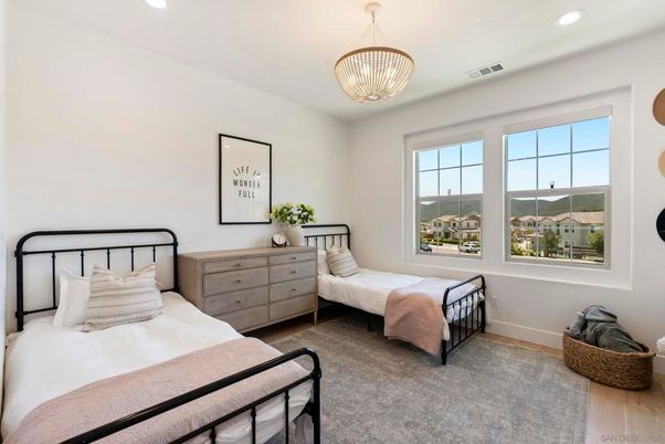 Bedroom, Interior, Pendant Lights, Recessed Lighting