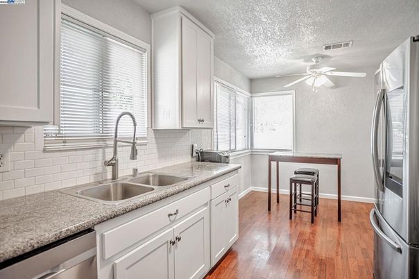 Interior, Kitchen, Wood Texture Flooring