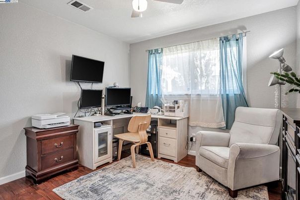 Home Office, Interior, Wood Texture Flooring