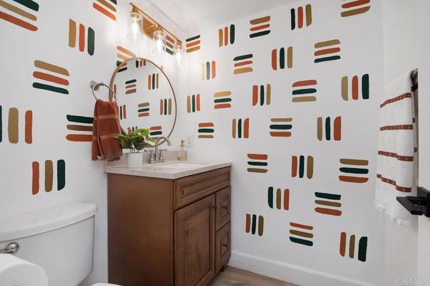 Bathroom, Interior, Wood Texture Flooring