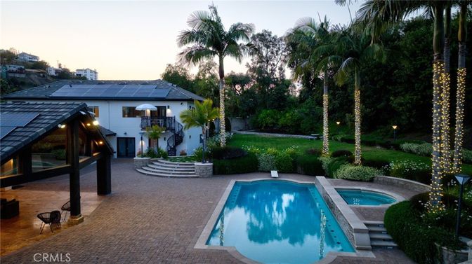 Exterior, Pool, Solar Panels