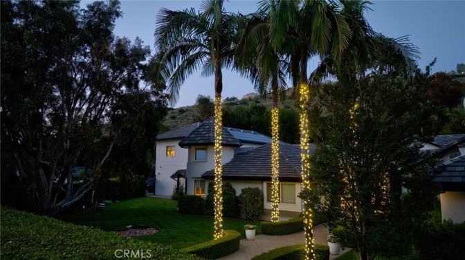 Backyard, Exterior, Facade, Solar Panels, Mediterranean